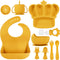 BXLL Silicone Baby Feeding Set 10 Pcs Baby Led Weaning Supplies Suction Bowl