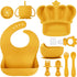 BXLL Silicone Baby Feeding Set 10 Pcs Baby Led Weaning Supplies Suction Bowl