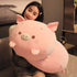 Pig Plush Pillow Soft Stuffed Animal Toy, Piggy Body Pillow, 33.5"