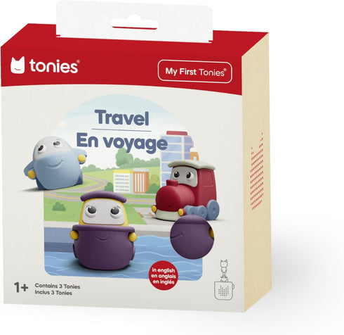 Set Tonies My First Travel - Airplane, Ship and Train Soft and Squeezable Audio Toy Figurines