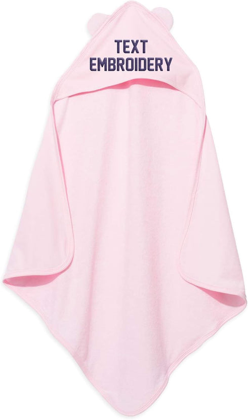 Customizable Hooded Baby Bath Towel with Ears