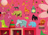 DEKOSH Jungle Animal Wall Decal Pack, Colorful Stickers for Baby Nursery Playroom, Peel & Stick Safari Theme