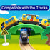 TOPLIVING Set 3 4 5 Battery Operated Train for Wooden Train Track Toys for Toddlers Age Years Boys Kids Magnetic