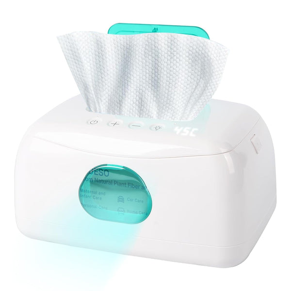 Ioubur Baby Wipe Warmer with 16-Level Precision Heating, Portable USB-Powered Wet Wipe Warmer,