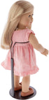 DSP-90B 15, 16, 17, 18, 19, 20, 21 inch 3" 4" 8" 11" Pack 2 Plymor Black Adjustable Doll Stand, fits and Dolls, Waist