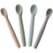Moonkie Silicone Baby Spoons Set of 4, Bendable Feeding Utensils for 4+ Months