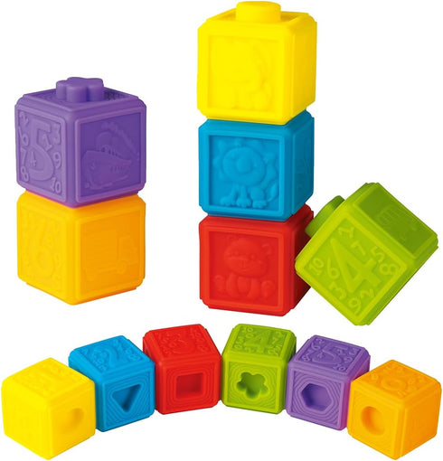 Baby Sensory Toy for Toddlers 1-3, Stacking & Building Block Montessori Toys for 1 2 3 Years Old