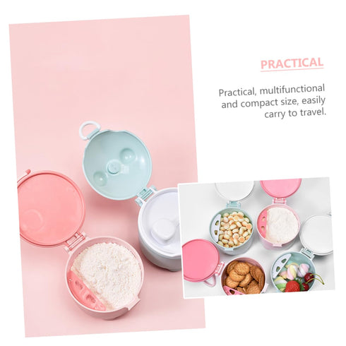 Compact Travel Milk Powder Dispenser for Boys and Girls - Safe Feeding Container