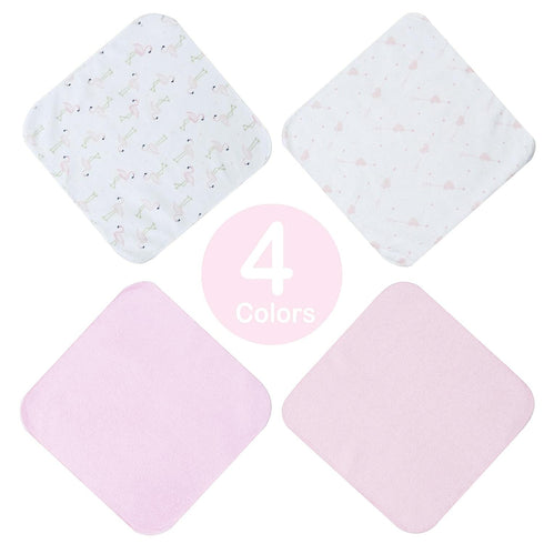Softan Baby Washcloths, 24 Pack - Extra Soft & Ultra Absorbent Baby Towels, 9x9 Flamingos, Gentle on Sensitive Skin