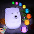 Bear Night Lights for Kids, Bedside Lamp for Nursery, Adjustable Brightness, Eye Caring, Gifts for Children