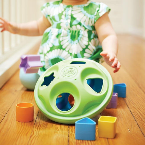 Green/Blue Green Toys Shape Sorter for 6 months +