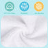 12 Pack-Microfiber 7 9 Inch HOMEXCEL Baby Washcloths Coral Fleece Baby Bath Face Towel x Extra Absorbent Soft Burp