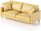 Minamzee 1:12 Dollhouse Leather Couch, Miniature Modern Double Sofa with Pillows, Dollhouse Luxury