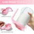 Riznpo 2 PACK 32OZ Breast Milk Pitcher Glass Breastmilk Pitcher with Lids Leak-proof Wide-mouth Mason Jar