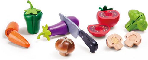 3+ Hape Garden Vegetables | Wooden Cooking Accessories for Kids, Pretend Play Food, Assortment of Ingredients