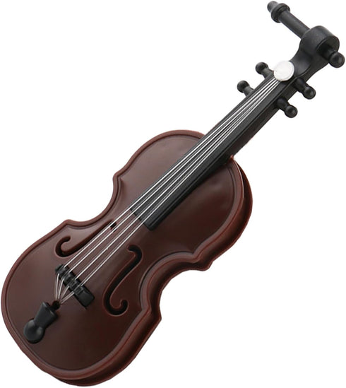 3.26 Inch Worlds Smallest Violin Toy, Miniature Violin for Dollhouse Accessories, Tiny Desk Decor and Christmas