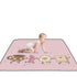 siphylline 50'' 50'' Breakfast Food Dance Funny Soft Padded Baby Gym & Activity Mat for Indoor Outdoor Water Resistant