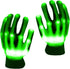 LED Gloves with Flash Finger Lights - 3 Colors, 10 Modes Colorful Light Up Gloves for Christmas Parties