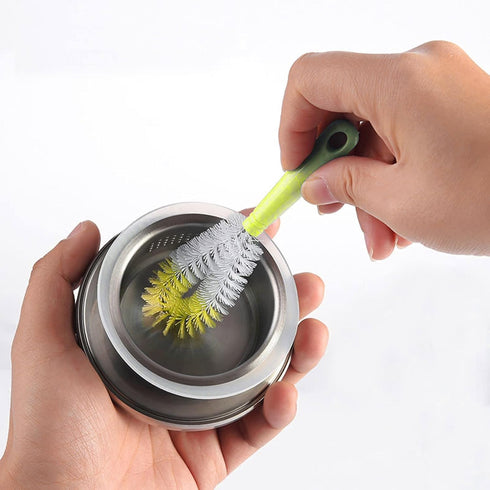 KELINFONG 5 Pack 16 Inch Bottle Brushes, Long Handle Bottle Brushes for Cleaning,Straw Brush,Flexible Bottle Cleaner