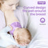 NEWGO Breast Ice Pack, 2 Pack Gel Ice Pack for Surgery, Reusable Hot or Cold Therapy Breast Pad (Purple)