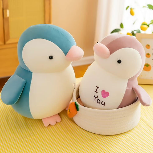 HWD 8.7" Soft Stuffed Penguin Dolls - Stuffed Animals Toys, Gifts for Kids, Toddlers, Birthday, Christmas (Black)