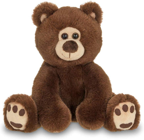 Bearington Lil' Barnaby Chocolate Brown Plush Stuffed Animal Teddy Bear, 11.5 Inches