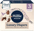 Generic Millie Moon Luxury Diapers, Size 3, 88 Count, White, 13-24 lbs