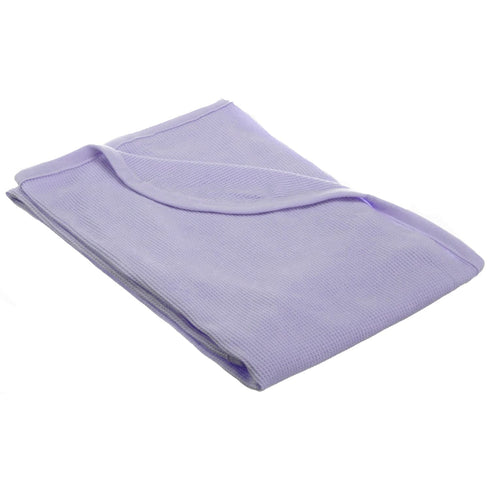 TL Care 100% Cotton Thermal Waffle Swaddle Blanket, Soft Stretchy Lavender, 30" x 40" for Boys and Girls