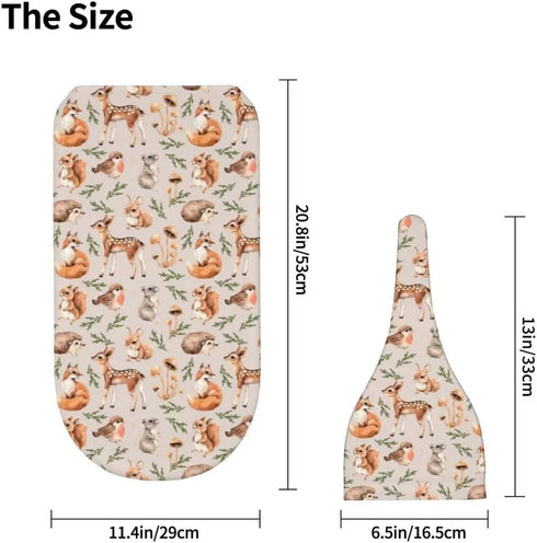 Qiankang Sets Cartoon Animals Newborn Swaddling Blanket Beanie Hat Soft Baby Receiving Funny Animal Blanket Soft