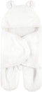 Hudson Baby Unisex Sherpa Baby Outdoor Stroller Sack Wrap, Cream, One Size