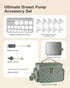 S1/S2, Set,10Pcs 24mm Breast Pump Bag Kit for Spectra Pumping Bag with Bottle Brush Flange Inserts for Flange, Nipple