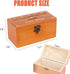 Wooden Penny Game, Coin Drop Game with 50 Coins, Wooden Game Box and 1 Dice for Family Fun Interaction