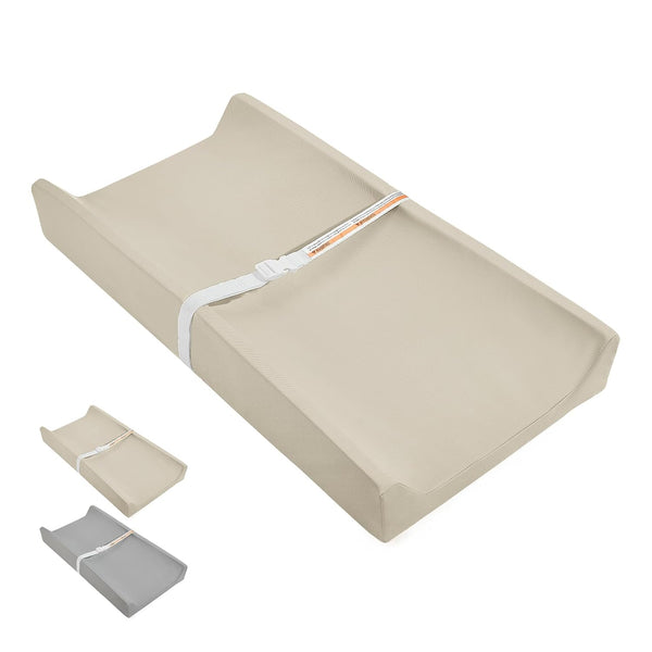 Baby Changing Pad, Waterproof & Wipeable Vegan Leather Diaper Changing Mat 31"