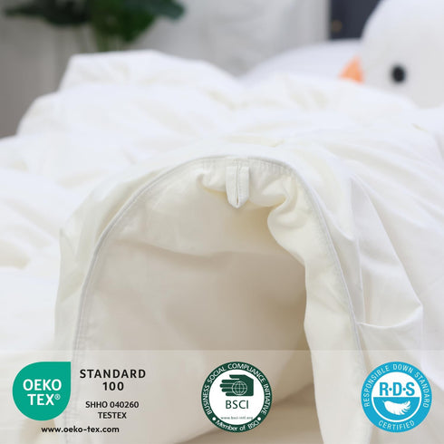 Pinch 41x48in zzlamb Toddler Comforter Pleat Down Throw Blanket,Warm Crib Comforter Baby Quilt Small Duvet Insert