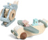 Set Set ibwaae Wooden Airplane Toys for Toddlers, Air Transport Vehicles Play Baby Push Car Toys for Babies Montessori