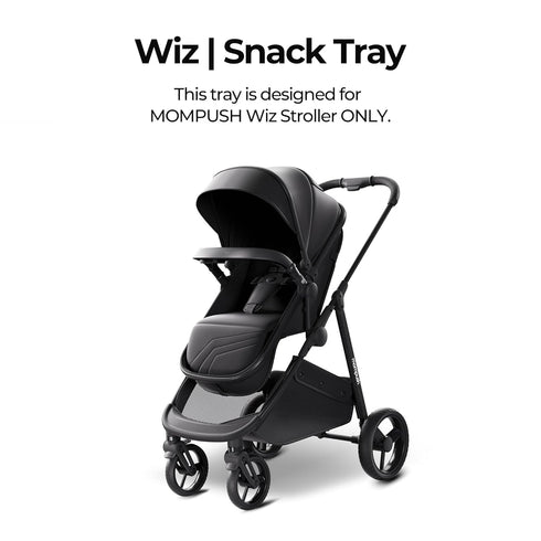 Mompush Snack Tray with Cup Holder for Mompush Wiz & Wiz Pro Stroller Only, Easy to Clean, Stroller Tray for Outings