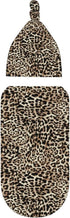 Sanghing Sets Leopard Print Newborn Swaddle Blankets Cheetah Print Baby Stuff Soft Swaddling Blanket With Beanie Gifts