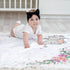 Baby Girl Milestone Blanket, Floral Elephant Design Soft Fleece Monthly Growth Blanket for Photos and Nursery Decor