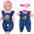Doll Clothes 4 Sets Fashion Outfits for 14-18 Inch New Born Baby Dolls (No Doll Included)