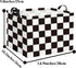 HIYAGON Rectangular Car Basket for Boys Checkered Basket Kids Baby Storage Bin Toy Organizer Box Car Room Decor(Racing