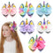 Girls Unicorn Hair Bows with Alligator Clips, Cheer Bows Hair Accessories for Kids, 6 Packs