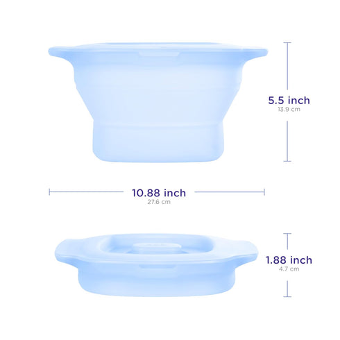 5 Ubbi Collapsible Microwave Steam Sterilizer for Baby Bottles, Breast Pump Accessories & Pacifiers, Reusable Silicone