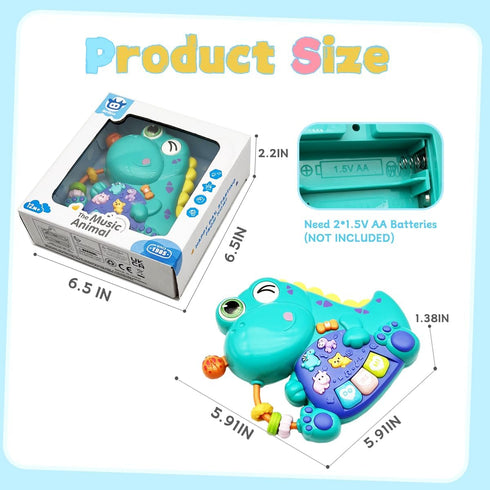 PYYCZA 1 1-3 12-18 Baby Musical Toys for Year Old Boys and Girls, Piano Keyboard Light Up Musical Toys for Toddlers