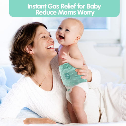 Tummy Upset 0-3 Colic and Gas Relief for Newborns and Infants, Flaxseed Heated Wrap, Baby Swaddling Belt with Soothing