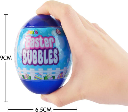 12 JOYIN Easter Egg Bubble Wands for Easter Eggs Hunt, Basket Stuffers Fillers, Party Favor, Classroom Prize Supplies