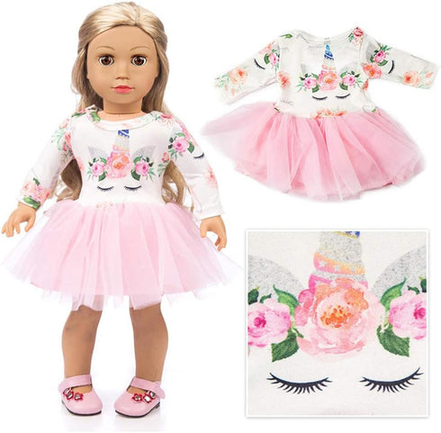 19 18 inch 10 Sets ZQDOLL pcs American Doll Clothes Gift for Doll Clothes and Accessories, Including Complete