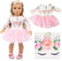 19 18 inch 10 Sets ZQDOLL pcs American Doll Clothes Gift for Doll Clothes and Accessories, Including Complete