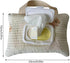 XZQYDS Portable Baby Wipe Bag Strollers Tissue Bag with Lanyard, Reusable Cotton Tissue Holder Case for Stroller