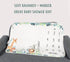 Popfavors Yuzioey Safari Baby Monthly Milestone Blanket - Jungle Animals Growth Chart for Nursery Decor, 50Inx40In