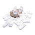 25Pcs Pacifier Clips Holders, Binky Clip for DIY Teething Toys, Baby Blankets, Bib Holder Suit for 20mm Ribbon (White)